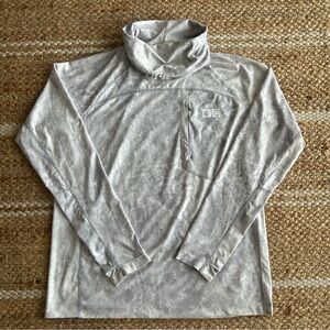 Coolibar Andros Vented Fishing T-Shirt | Grey Water Print